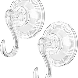 Drumstone (𝟏𝟓 𝐘𝐞𝐚𝐫𝐬 𝐖𝐚𝐫𝐫𝐚𝐧𝐭𝐲 Suction Cup Heavy-Duty Hook – Large Clear Reusable Plastic Vacuum Sucker for Windows, Tiles, Glass, Doors, Mirrors, Towels, Robes, Bags, Wreaths-picture-31