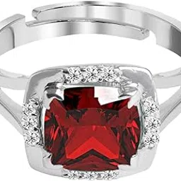 clara 925 Sterling Silver Cushion Stone Ring with Adjustable Band | Gift for Women Wife Girls-picture-53