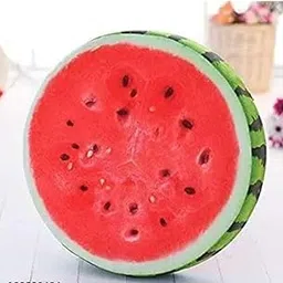 Decorative Watermelon Cushion, Round Fruit Design Plush Pillow, Single Pack-picture-20