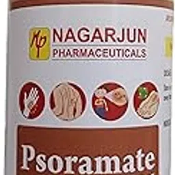 Nagarjun Pharmaceuticals Psoramate oil with Ingredients | Herbal Formulation For Psoriasis, Eczema, Leprosy & Skin Disorders (200ml) image 1