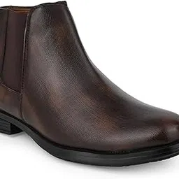 veefox Men's Synthetic Leather Lightweight Comfortable Trendy Outdoor Casual Shoes Slip On Chelsea Boots-picture-10
