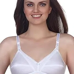 Women's Cotton Non-Padded Wire Free Maternity Bra-image-6