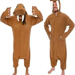 funziez! Adult Onesie Halloween Costume - Animal and Sea Creature - Plush One Piece Cosplay Suit for Adults, Men and Women-picture-48
