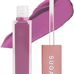 SUGAR Cosmetics Mettle Matte Liquid Lipstick For Women | Highly Pigmented | Transferproof & Long Lasting |7Ml - 01 Lyra (Cool Toned Plum)-image-41