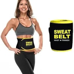 Sweat Slim Belt, Stomach Belt for Men and Women Non-Tearable, Sauna Belt Waist Trainer, Sweat Belt for Men and Women (Black)-image-15
