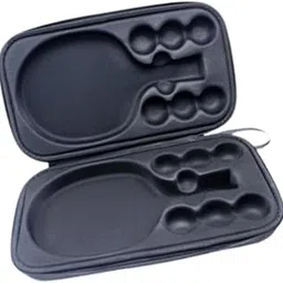 THE STYLE SUTRA® Table Tennis Racket Cover Carrier Table Tennis Bag for Outdoor Sports Travel Black with 2 Tray-image-87