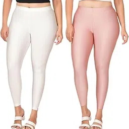 Loveit Ankle Length Shimmer Leggings for Women - Pack of 2-picture-41