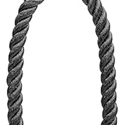 HI Tech Professional Tricep Rope Pull Down Fitness Cable Attachment with Stainless Steel Snap Hook- Lats, Biceps, Triceps, Gym or Home - 28" inch Tricep Rope - Black-image-94