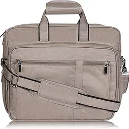 shg enterprise Grey Color Linen fabric 28L Laptop Messenger Bag For Men New BG67-picture-19