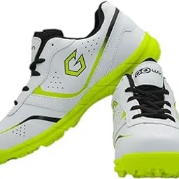 gowin Academy White/Green Cricket Shoes Size-4 with TR-777-R Cricket Leather Ball Alum Tanned Red-picture-19