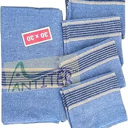 Antiter Cotton Floor Cleaning Duster/Floor Cloth/Floor Mop/Pocha for Home/Office use for Professionals (Grey, 30 inch x 30 inch) - Pack of 2 image 1