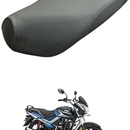 Ask TVS Victor Bike Seat Cover Protect from Rust and Dust Single Bike Seat Cover for Campatibal with TVS Victor (Black)-picture-29