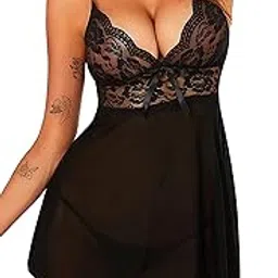 xs and os Women's Lace Babydoll Lingerie-picture-47