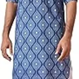 see designs Cotton Long Sleeve Regular Fit Shirt Collar Printed Kurta Set-picture-41