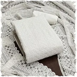 pandadi saree Women's Pure Georgette Chikankari Work Unstitched Salwar Suit Dress Material-picture-22