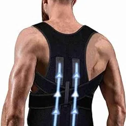 ANSHI Free Size Posture Corrector For Men And Women Back Support Belt Back Pain Back Straight And Shoulder Support Belt (Universal Size) (Metallic Belt) (Posture Corrector Belt)-image-13