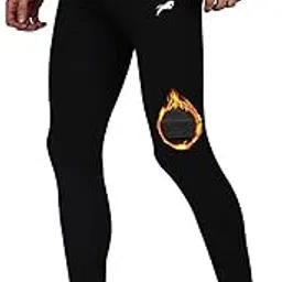 just rider Thermal Compression Pants for Men Football Running Tights Base Layer Leggings-picture-17
