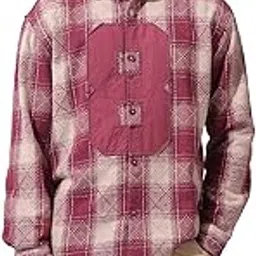 the indian garage co Men Relaxed Fit Checkered Full Sleeves Cutaway Collar Street Wear Shirt-picture-41