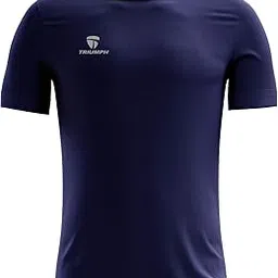 triumph Men’s T-Shirt for Sports Polyester Regular Fit Sportee Workout Activewear Fitness Gym & Running Quick Dry Round Neck Jersey Multi-Sport Half Sleeve Shirt-picture-15