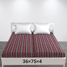 Royal Cotton Mattress Cover/Protector for Single Bed with Zip/Chain 72x36x4 Inch / 6x3 Feet - Multicolor Set of 2 Pair-picture-32