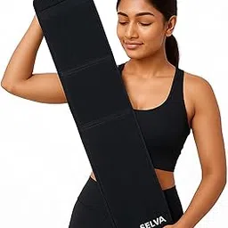 SELVA 9 Inches Indian Abdominal Belt for Men & Women Pack of 1 (Black,Universal)-picture-20