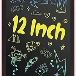 LCD Writing Tablet Reusable E-Note Pad Graphic Drawing Best Birthday Gift for Kids Boys Girls - Multicolor (12-inch)-image-20