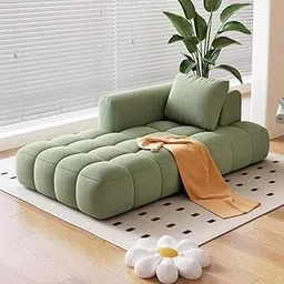 LEGACY OF COMFORT Azure Solid Wood Frame Indoor Chaise Lounges Upholstered Chaise Lounge for Living Room (Right Hand Side, Green)-picture-18