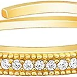 giva 925 Silver Golden Zircon Bar Ring,Adjustable | Gifts for Women and Girls | With Certificate of Authenticity and 925 Stamp | 6 Months Warranty*-picture-55