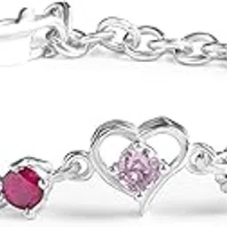 satkoti silver Satkoti 925 Pure Silver Bracelet for Women and Girls | AAA Quality CZ Diamond Studded Women Jewelry | Adjustable Size Chandi Kada | Best Gift for Girls with Silver Authenticity Certificate-picture-35