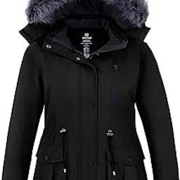 wantdo Women's Plus Size Winter Coat Waterproof Puffer Jacket Warm Thicken Parka with Removable Hood-picture-39