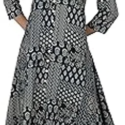 yash gallery Women’s Cambric Cotton Multi Printed A-Line Kurta with Pant Set-picture-52