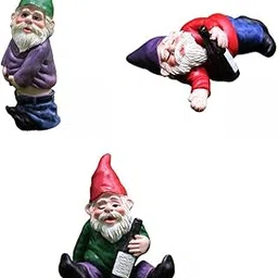 MERISHOPP®3X Mini Gnomes Fairy Garden Resin Miniature Ornament for Outdoor Home Décor|Home & Garden|Yard, Garden & Outdoor Living|Garden Décor|Statues & Lawn Ornaments-picture-15