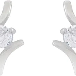 yellow chimes Stud Earrings for Women | Fashion Silver Earrings for Girls Crystal Studs Earrings | Rhodium Plated Women Earrings | Chic Reverie | Birthday Anniversary Gift For Girls Wife-picture-17