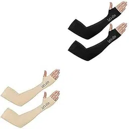 jusawesm oxzon Cotton Arm Sleeve For Women (Free, Multicolor)-picture-42