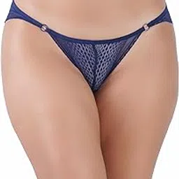 hawkesburry Women's Medium Coverage Soft Touch Microfiber Nylon Elastane Stretch Mid Waist Lace Styled Bikini.-picture-37