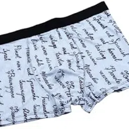 jal enterprise Novelty Text Print Men's Boxer Briefs, White and Black, Cotton Blend Underwear, Comfortable Fit-picture-28