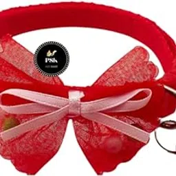 PSK PET MART Cat Collars with Bow Tie and Bell Adjustable Or Certain Necktie Collar for Kitten Cat (Red)-picture-32