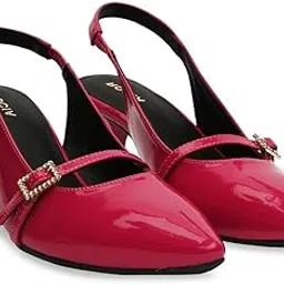 by Regal Women High Heel Sling Back Pumps-image-2