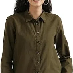 saadaa Airy Linen Shirt | Shirt for Women | Solid Casual Women's Shirt | Regular Fit Casual Shirts Stylish for Women-picture-14