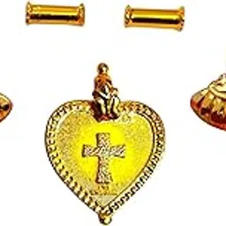 tgs gold covering Christian Thali Urukal Mangalsutra Set Mangalyam image 1