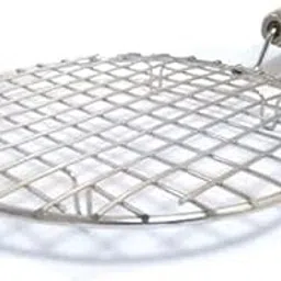 Grill Roti Papad Chapati Toast brinjal Chicken paneer tandoor (baingan) Wooden Handle Stainless Steel net Roaster-picture-33
