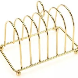 2xToast Rack Holder Portable Countertop Decoration Bread Stand Bread Loaf Stand Gold-picture-21