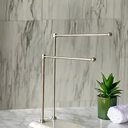 MASON HOME Melrose Hand Towel Stand - White & Silver 1pc |Heavy Marble Base | Easy to Use | Bathroom - Kitchen - Bedroom - Washbasin | Towel - Kitchen Roll - Paper Towel | Décor | Organizer | Stand-image-54