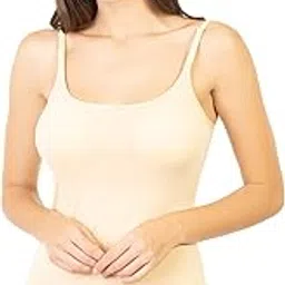 envie Women's Extra Length Basic Solid Camisole Girls Scoop Neck Slip with Adjustable Soft Strap/Ladies Stylish Casual Cami Tank Top.-picture-20