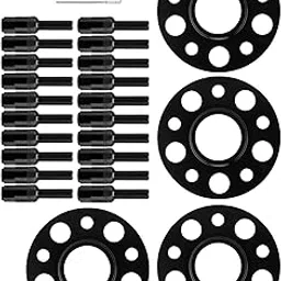 Hub Centric Wheel Spacers, Stable Performance Hub Flange Plate Replacement for W203 C Class C230 C240 C320 C32 2002-2007 for Auto Accessories(Black)-picture-40
