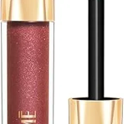 LAKMÉ Glitterati Lip Glaze, glossy finish, 3D crystal shine, for fuller & fabulous lips, non sticky, with vegan collagen for instantly plump lips, lip gloss, Caramel Drizzle image 1