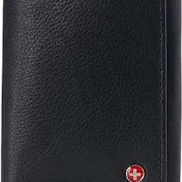 alpine swiss Men's Leon RFID Trifold Pocket Wallet – Genuine Leather Wallet for Men, Slim Design with ID Window & Multiple Card Slots, Classic RFID Safe Pocket Wallet in gift box, Black, One Size-picture-35