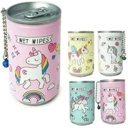 ARPIT MART Wet Tissue - Unicorn Wet Wipes Face Tissue – Compressed Wet Tissue, Face Cleaning Wipes Wet Tissue in a Portable Tin Box (Pack of 2)-picture-19