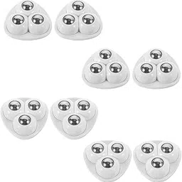 Hian Self Adhesive Mini Caster Wheels, Mini Swivel Wheels,360°Rotation Wheels, Universal Wheels at The Bottom of The Storage Box for Kitchen Appliances, Small Furniture (Pack of 8) image 1