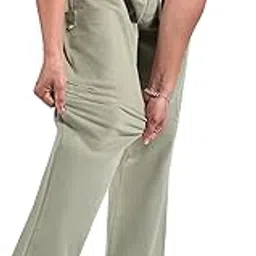Cotton Blend Elasticated Cargo Pants for Men | Relaxed Fit | 5 Pockets | Plain Smooth Texture | Mens Cargo Pants-image-10